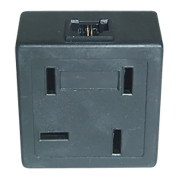 Plug Adaptador Duplo FONE/ FAX/ Modem Preto