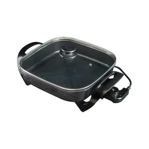 Panela Elétrica Multifuncional Quadrada Mangiare Agratto APEQ01A Preta 127V