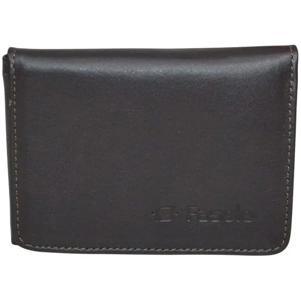 Carteira Masculina Couro Fasolo Slim Compacta H060-033 Marrom