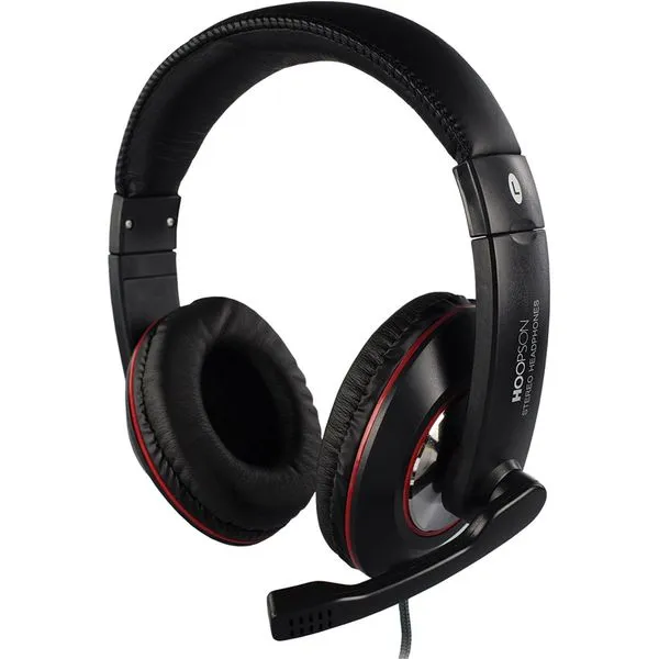 Headset com Microfone Hoopson F-036 Preto Headset Hoopson F-036 com Microfone Preto