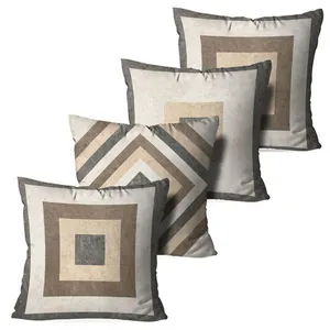 Kit 4 Capas Para Almofadas Decorativas Geometrico 45x45cm