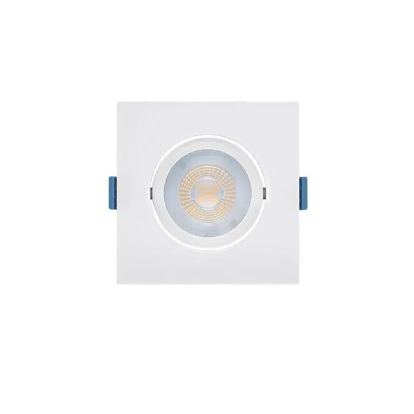 Spot De Led De Embutir Recuado Stella Easy Evo Mr16 Quadrado 4,5w Bivolt Branco - 4000k - Luz Neutra