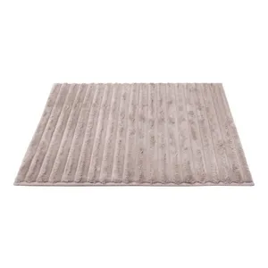 Tapete Buettner Microfibra 100% Poliéster Antiderrapante Soleido 40x60cm Capuccino
