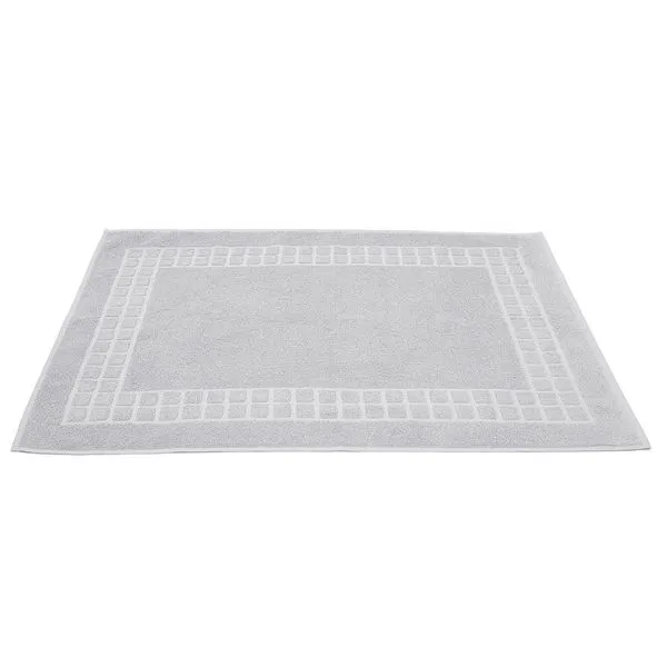Toalha Piso Domus 50x80cm Bouton Prata