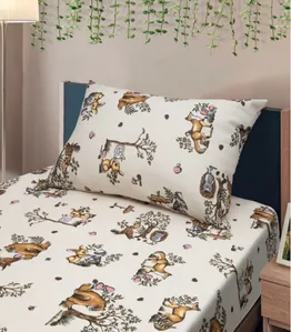 Jogo De Cama Solteiro Kids Doce Vida Bege UN / Bege