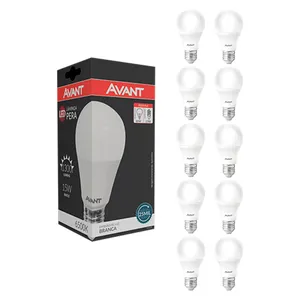 Kit 10 Lâmpadas Led 15W Avant Bivolt Branca