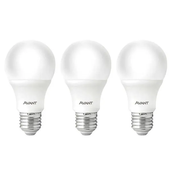 Kit com 3 Lâmpadas de Led 7W Avant Branca Bivolt