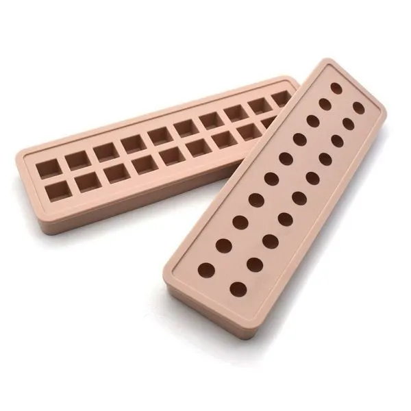 Bandeja Redonda de Silicone para Cubos de Gelo Sweet Treats, Formato Quadrado
