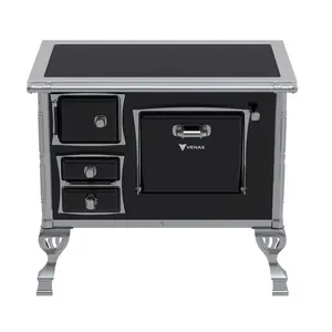Fogão à Lenha Venax GII N1 Premium Preto