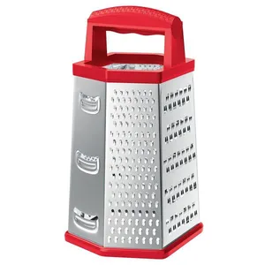 Ralador 6 Faces 9 Inox Euro Home - Vermelho