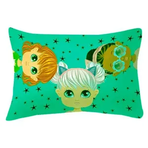 Fronha Portallar Malha 100% Algodao Estampa Localizada Juju 48cmx68cm Branca