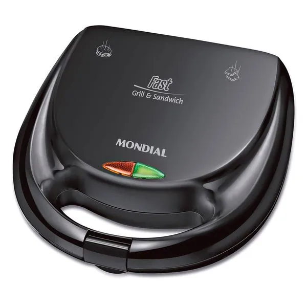 Sanduicheira Mondial Fast Grill S-12 Preta 127V