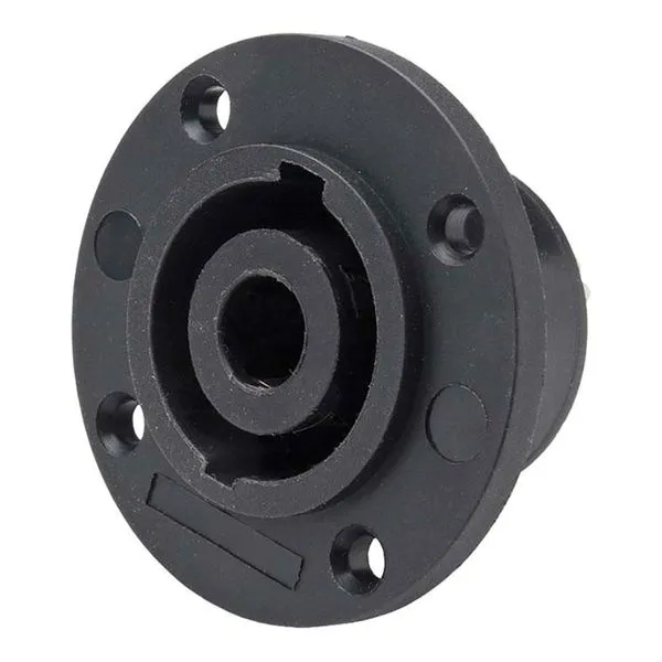 Conector Speakon Femea 4 Polos Painel JCSP0002 Preto STORM
