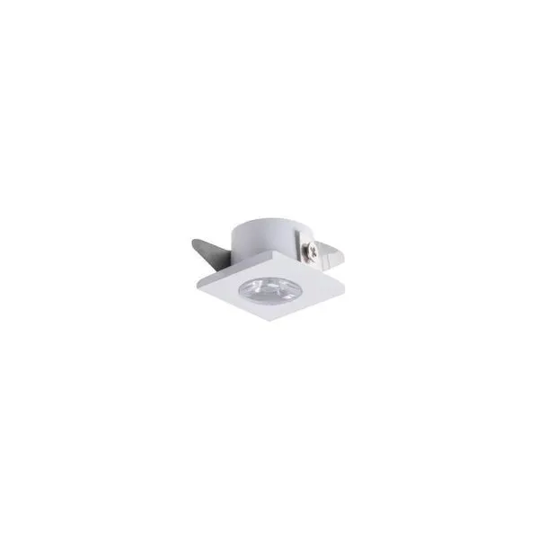 Spot De Embutir Para Móvel Mbled Elysa Quadrado Led 1w Bivolt Branco 3000k Luz Amarela
