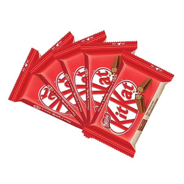 Kit 5 Barras de Chocolate Kit Kat 4 Fingers ao Leite 41,5g