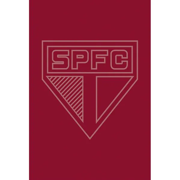 Toalha Social Buettner Jacquard Veludo Futebol Sao Paulo 33cmx50cm Vermelho Scarlet