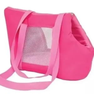 Mala Pet Passeio Bolsa Transporte Macia Para Cachorro Gato Rosa