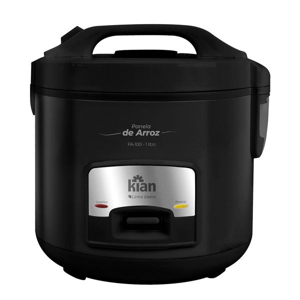 Panela de Arroz Elétrica 5 Xícaras PA100 Kian Preta 127V