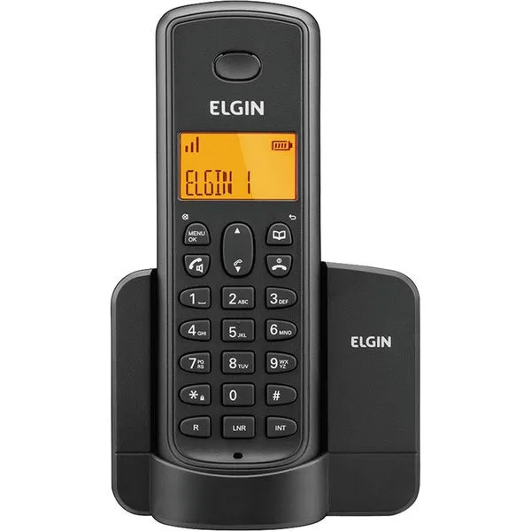 Telefone sem Fio Elgin com Identificador e Viva Voz Dect 6.0 TSF 8001 Preto