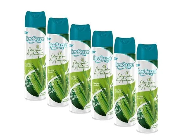 Odorizador Purificador Cheiro Ambiente Lev&uze Capim Lima 06