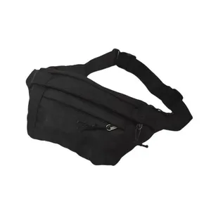 Pochete Bolsa Grande Transversal Ajustável Lisa Celular Dinheiro Preto