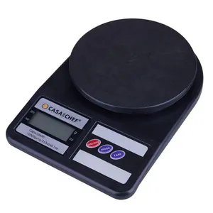 Balança Digital de Cozinha 10kg Cazza Preta