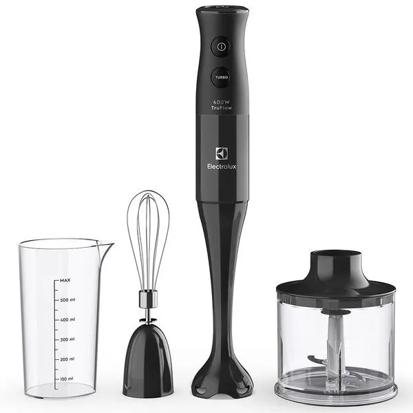 Mixer Electrolux 3 em 1 EIB10 com Copo e Batedor de Claras 400W - Preto Cinza / 110