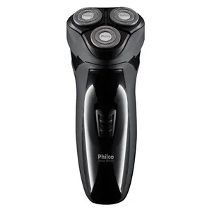 Barbeador Elétrico 3 Cabeças Philco com Lâminas Duplas e Aparador Shave PBA05 Bivolt