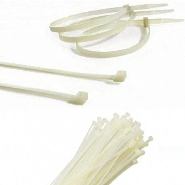 Abraçadeira De Nylon Branco 380mmX4.8mm 50 Uni Enforca Gato