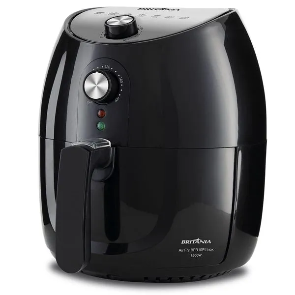 Air Fryer Britânia 4,1L 1500W Inox Sem Óleo BFR10PI 127V