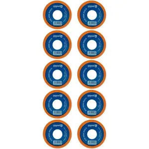 Kit 10 Fita Veda Rosca 12mm 50 Metros Vedação Hidráulica Canos Torneiras Teflon