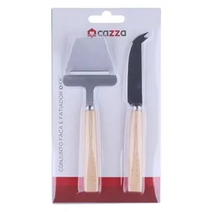 Conjunto Plaina com Faca para Queijo Cazza