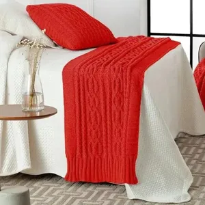 Peseira Rozac Tricot Chenille 0,60x2,30m Vermelho