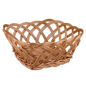 Cesto de Pão Rattan Quadrado 19cm Lily Hauskraft