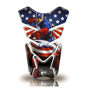 Protetor De Tanque Adesivo Moto Capitão América Azul