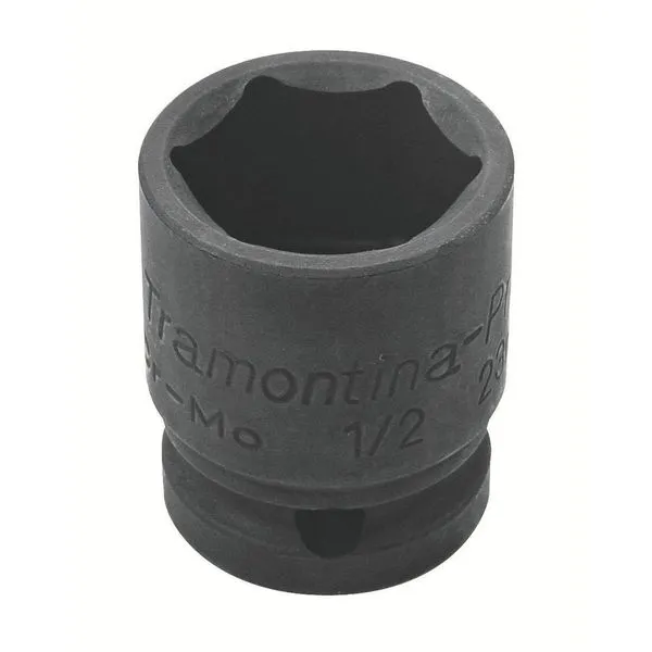 Soquete Impacto Sextavado Aço Cromo Molibdênio 9mm - Encaixe 1/2pol Tramontina Pro Tramontina