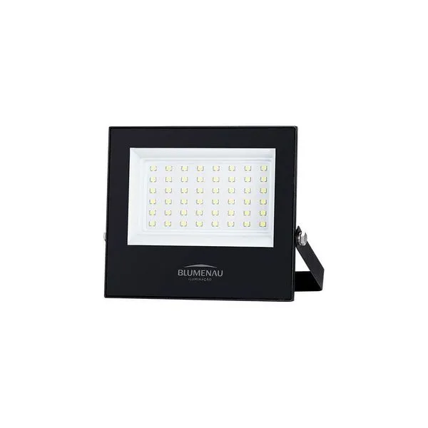 Refletor Blumenau Led Play 50w Preto Bivolt 6500k Luz Branca