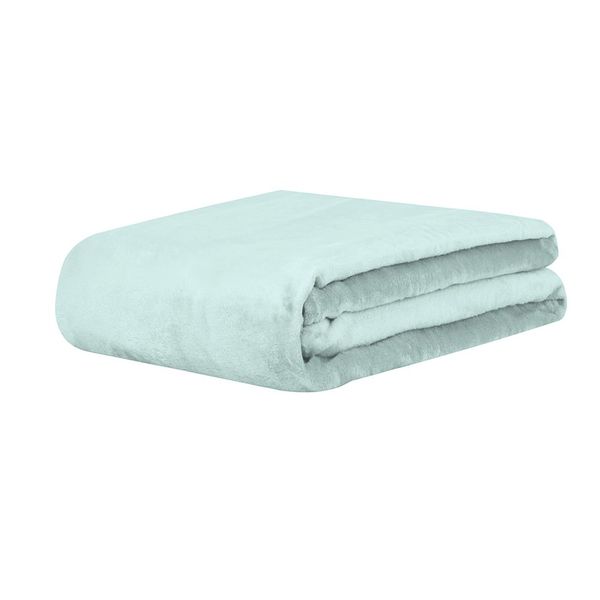 Cobertor Manta Super Soft 300g Casal 1,80mx2,20m Verde Menta Sonhare