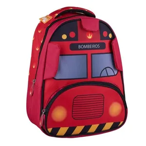 Mochila Infantil Escolar Bombeiro Convoy