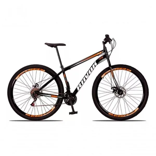 Bicicleta Bike Aço 21 Marchas Velocidades Aro 29 Freio A Disco Laranja