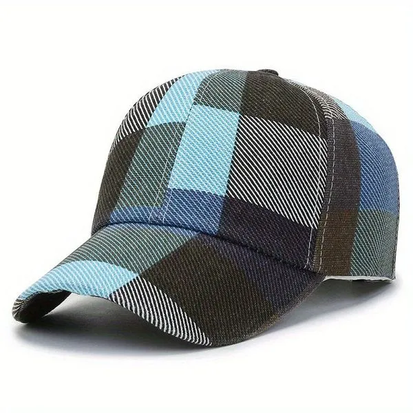 Boné De Beisebol Com Bloco De Cores, Chapéus Masculinos, Presentes Para Eles Azul