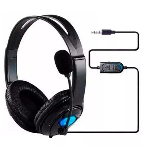 Fone De Ouvido Headset Estéreo Para Ps4 Playstation 4 com Microfone