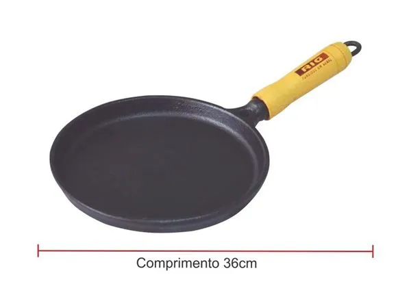 Tapioqueira De Ferro Fundido Redonda - Diametro 19cm