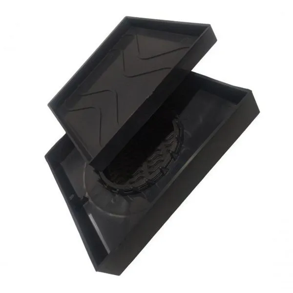 Ralo Oculto 15x15 Invisivel Para Piso Porcelanato Preto