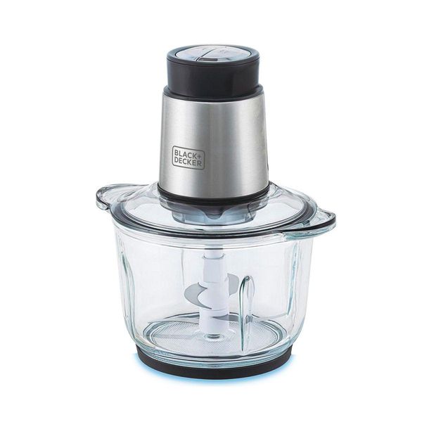 Mini Processador Black & Decker Gourmand Gris MP300G 127V