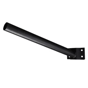 Suporte Luminaria Solar Barra Poste Aço Pintura Eletrostatica Rua Quintal Jardim Segurança Iluminaça