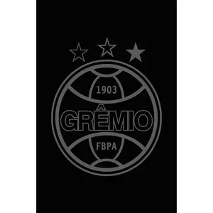 Toalha Social Academia e Mão Buettner Jacquard Veludo Futebol Gremio 33cmx50cm Preto