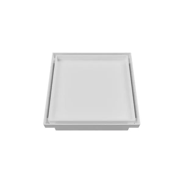 Ralo Oculto Quadrado Astra Roc15 15cm Branco