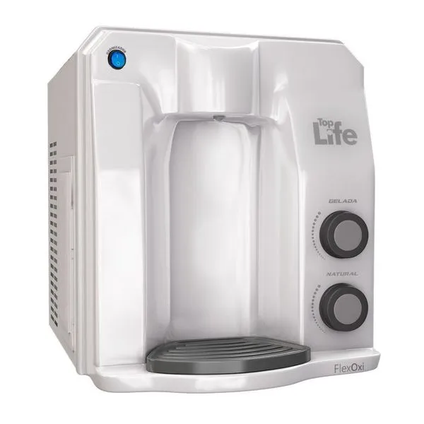 Filtro Purificador água C/ Super Ozonio Gelada Bactericida Compressor Flex Oxi - Top Life 220V