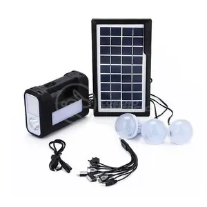 Kit Lanterna Placa Solar Carregador Portatil Emergência